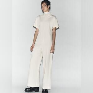 ZARA SHORT SLEEVE JUMPSUIT ZW COLLECTION